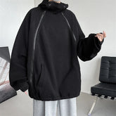 Threebooy Oversize Sweatshirts for Men Zip Up Hoodies Men's Spring Clothes Hoodie Sweatshirt Male Embossing Man Original Brands Clothing